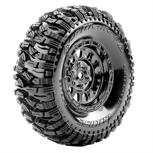 LOUISE RC CR-MALLET 1/10 SU PERSOFT CHROME BLACK HEX 12MM